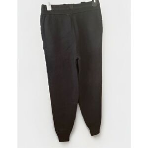 Tommy John Womens XS Waffle Knit Lounge Jogger Pants Black Elastic Waist NWT)